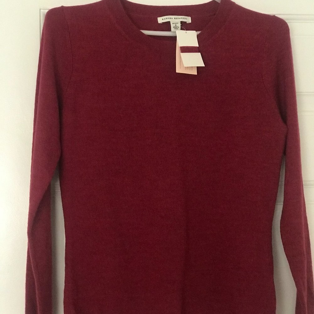 Banana Republic long sleeve EXTRA FINE merino  wool sweater top